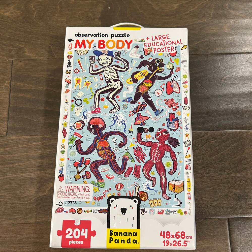 Banana Panda Observation Puzzle My‎ Body 204 Pieces